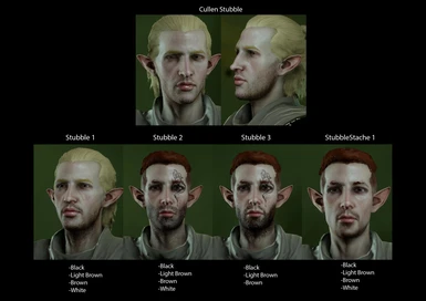 Stubble Guide for Male Elves