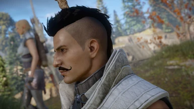 UPDATE darker moustache and compatible with mohawk
