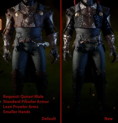 Request - QM Standard Prowler Armor - Lean Prowler Arms