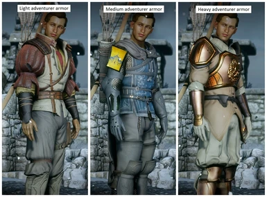 Human armor variants