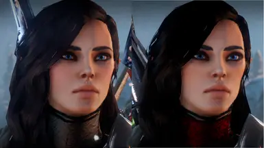 Comparison V1 V2   Eyes   Hair   Nose   Mouth