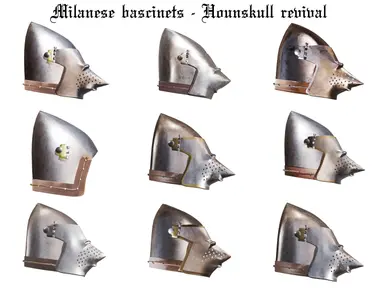 Milanese Bascinets - Hounskull revival