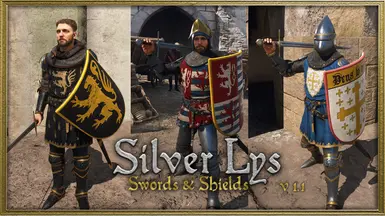 Silver Lys Swords and Shields