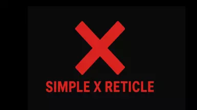Simple Red X Reticle