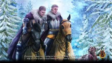 Hans and Henry Snow Loading Screen