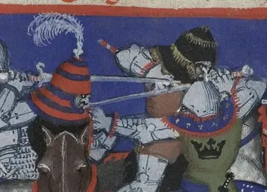 Historical Example of Textile Covered Bascinets