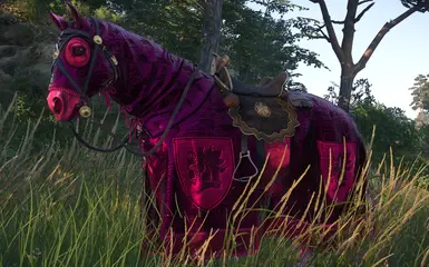 Used with "Pink Henry - Warhorse Armor Set"