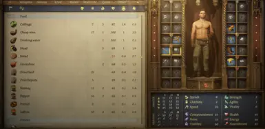 Inventory stack weight