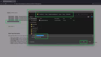 Exporting to this mods cfg file (overwrites existing file)