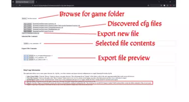 New HTML based app to merge cfg files found in your game folder