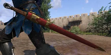 Gold scabbard