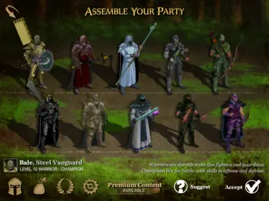 Premium party with Epic Items
