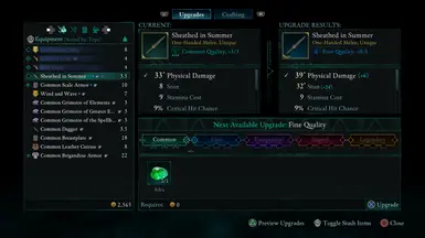 One Adra Upgrades