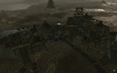 Before - Whole left side of Grayflayer village with Overlap