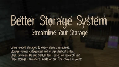 Better Storage System