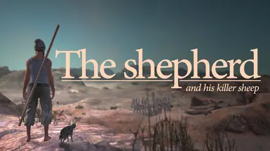 Shepherd with killer sheep