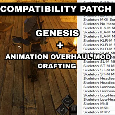 Genesis - Animation Overhaul Mod Crafting - Compatibility patch