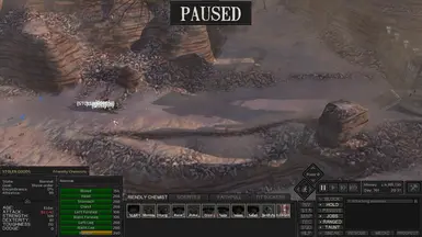 Test of range for siege