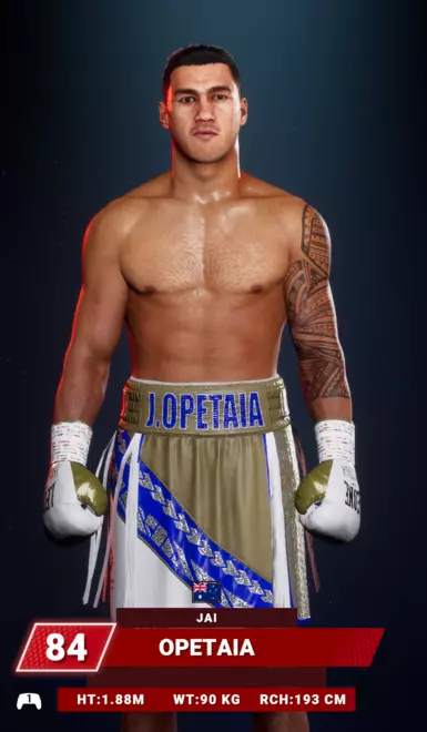 Jai Opetaia IRL Gear