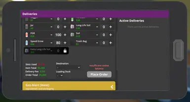 Schedule I - QoL Delivery Shop Slot Counter