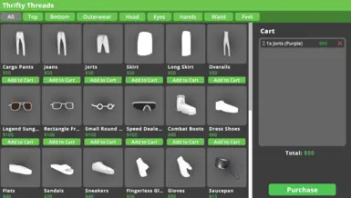 Clothing Store UI