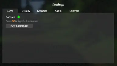 Settings Menu Change