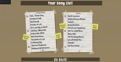 Song List