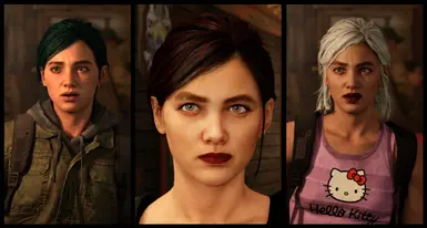 Ellie Hair Recolors and Makeup