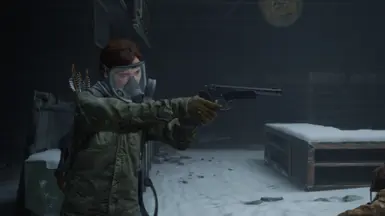 Ellie with Abby's Hunting Pistol in Jackson