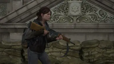 Ellie with Abby's Rifle in Seattle Day 1
