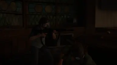 Ellie with the Assault Rifle in Finding Strings