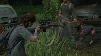 Ellie with Tommy's Rifle (Story ver.) in Seattle Day 2
