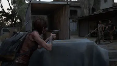 Ellie with Abby's Hunting Pistol in Santa Barbara