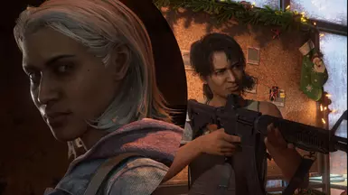 Maria's Hair (Left) Jesse's Mullet (Right)