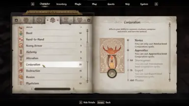 Just by picking up all the bones in the starting prison cell, I can now cast apprentice conjuration spells