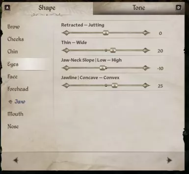 Shape - Jaw