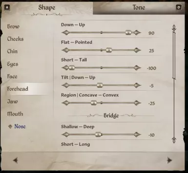 Shape - Nose