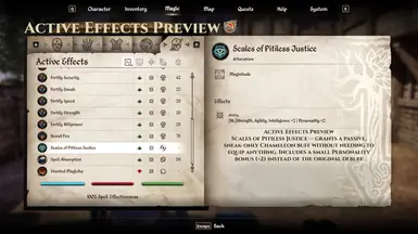 Scales of Pitiless Justice Passive Active Buff