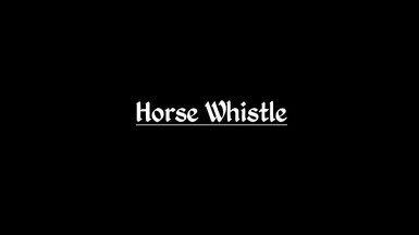 Horse Whistle - Summon and Follow