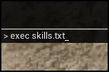 executing the skills.txt batch file