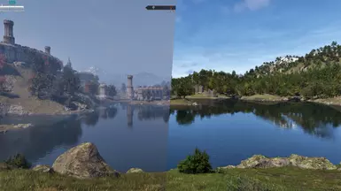 Vanilla vs no Fog and Reshade