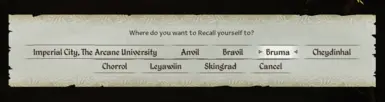 Recall Menu