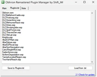 Built in text editor