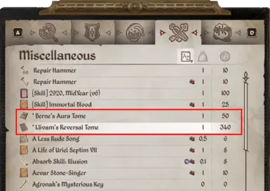 Asterisk variant: makes them easier to identify out in the world and sticks them to the top of inventories (including containers)