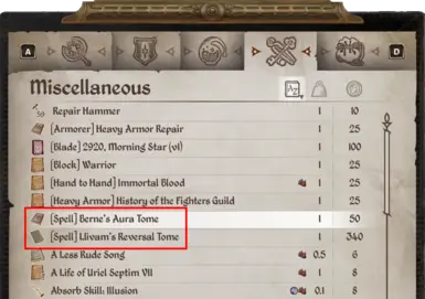 [Spell] tag variant: makes them easier to identify out in the world and sticks them to the top of inventories (including containers)