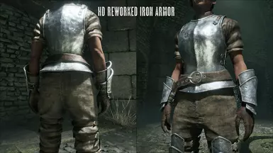 Recolored with Less Bulky Iron Armor mod