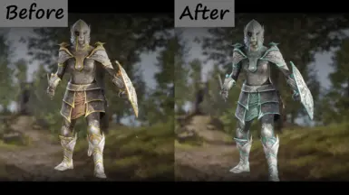 Before/after (green leather)