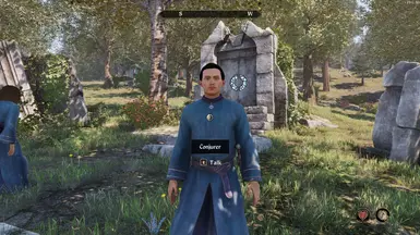 Stops that pesky conjurer from pursuing you and randomly attacking you at the start of the game. He will instead reside at the entrance to Vindasel.