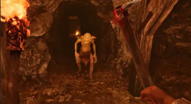 Goblin carrying a pickaxe