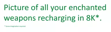 Passive Weapon Enchantment Recharging - Enchanted Weapons Recharge Over Time - OBSE